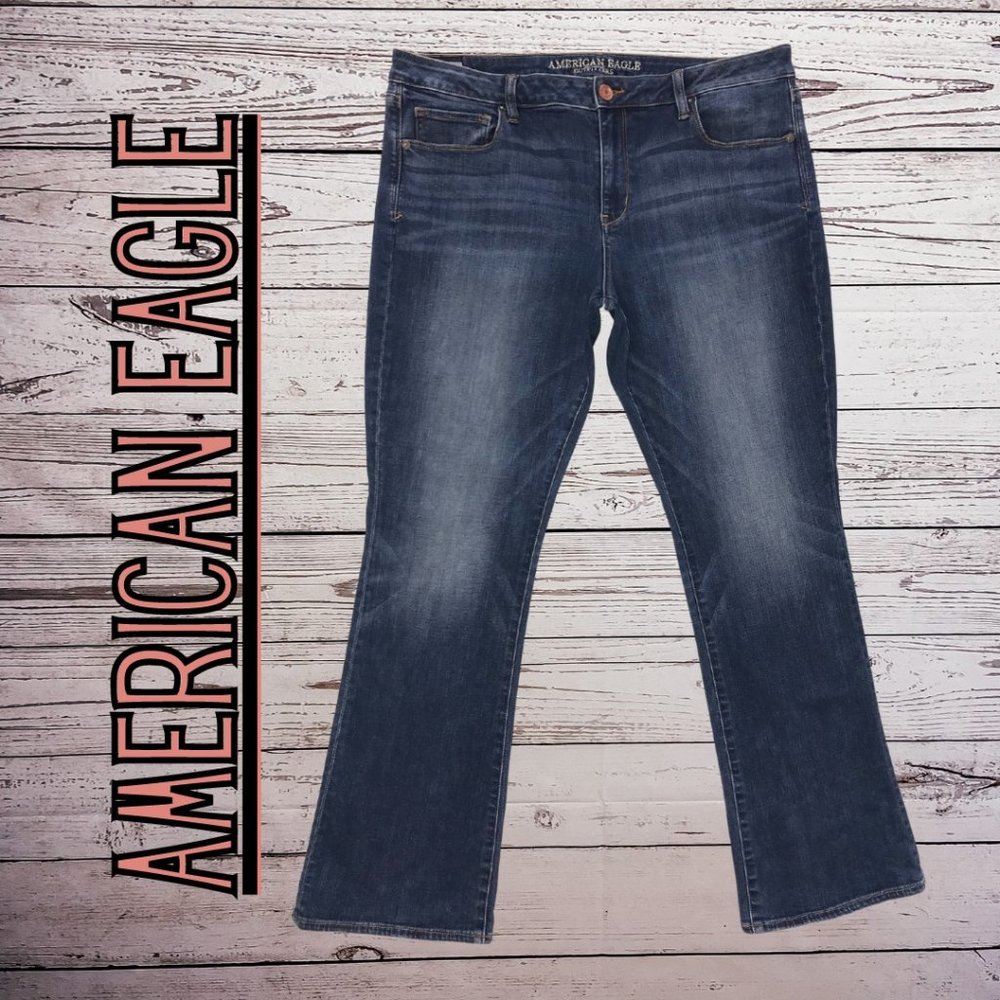 American Eagle Women's Jeans Super Stretch Boot 18